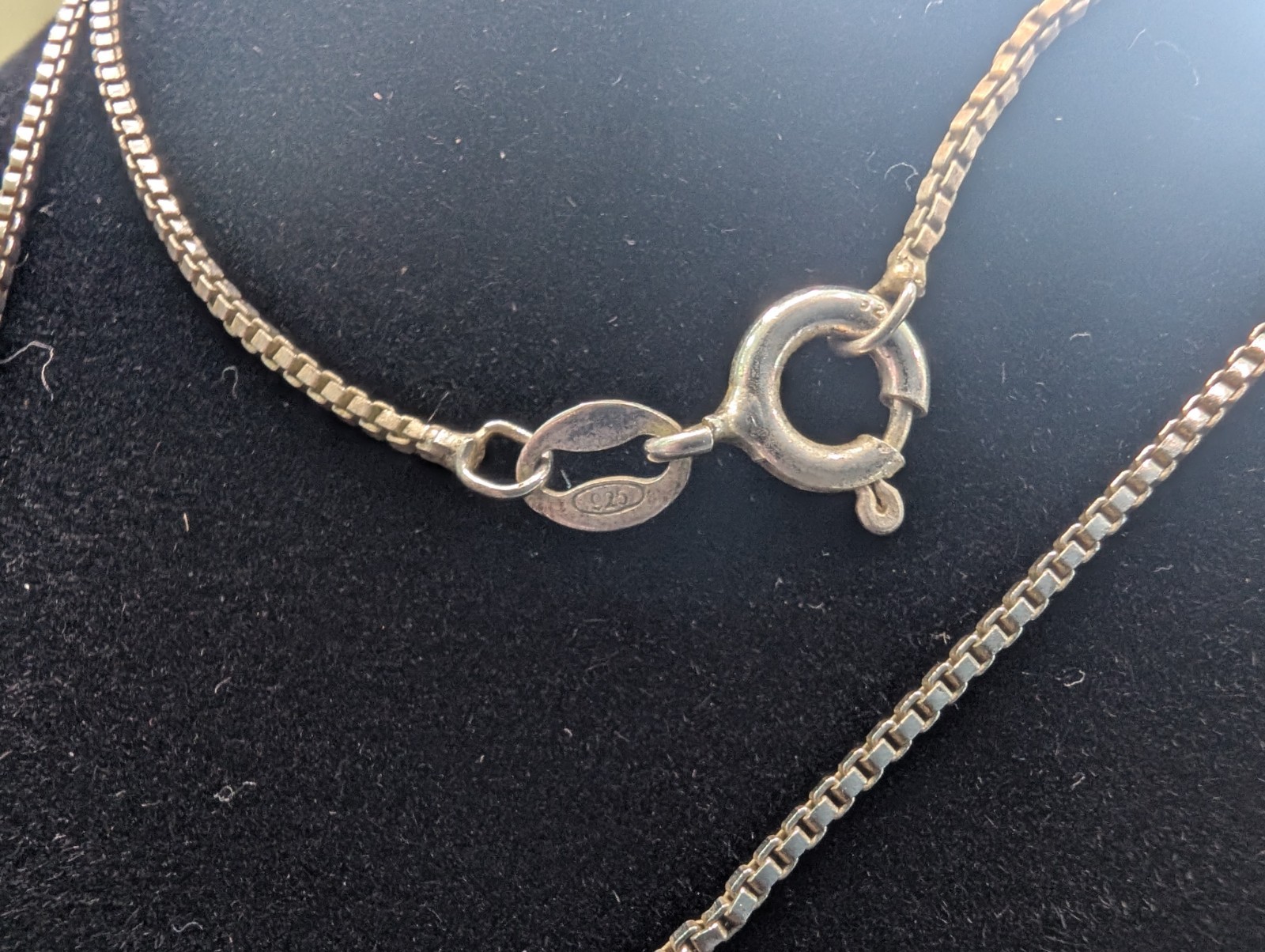 Vintage DBJ Design Sterling Silver Green Peridot Heart Necklace Italy SS Chain