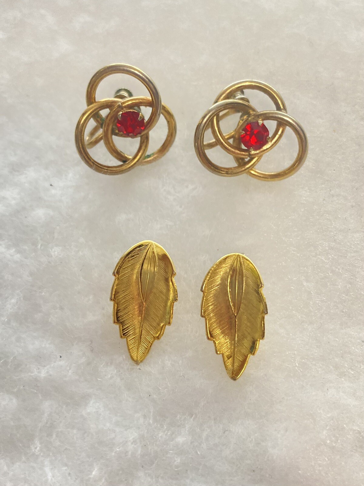 Estate Find Assorted Lot Of Earrings X 12 Pr 1- WHITE STAG