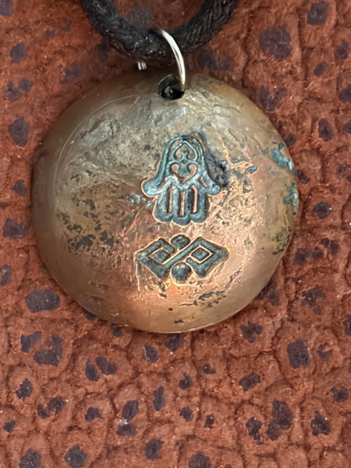 Moroccan Hamsa Coin Antique Berber Style Necklace Authentic