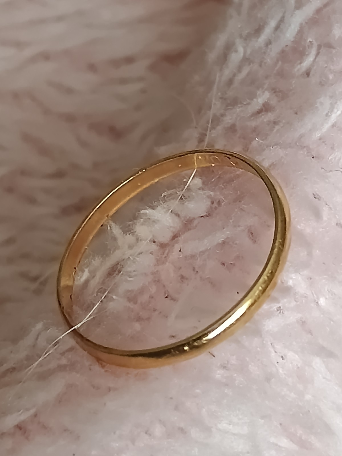 Vintage 10k Baby Gold Band Ring Can Be Worn On Chain As Pendant / Charm as well