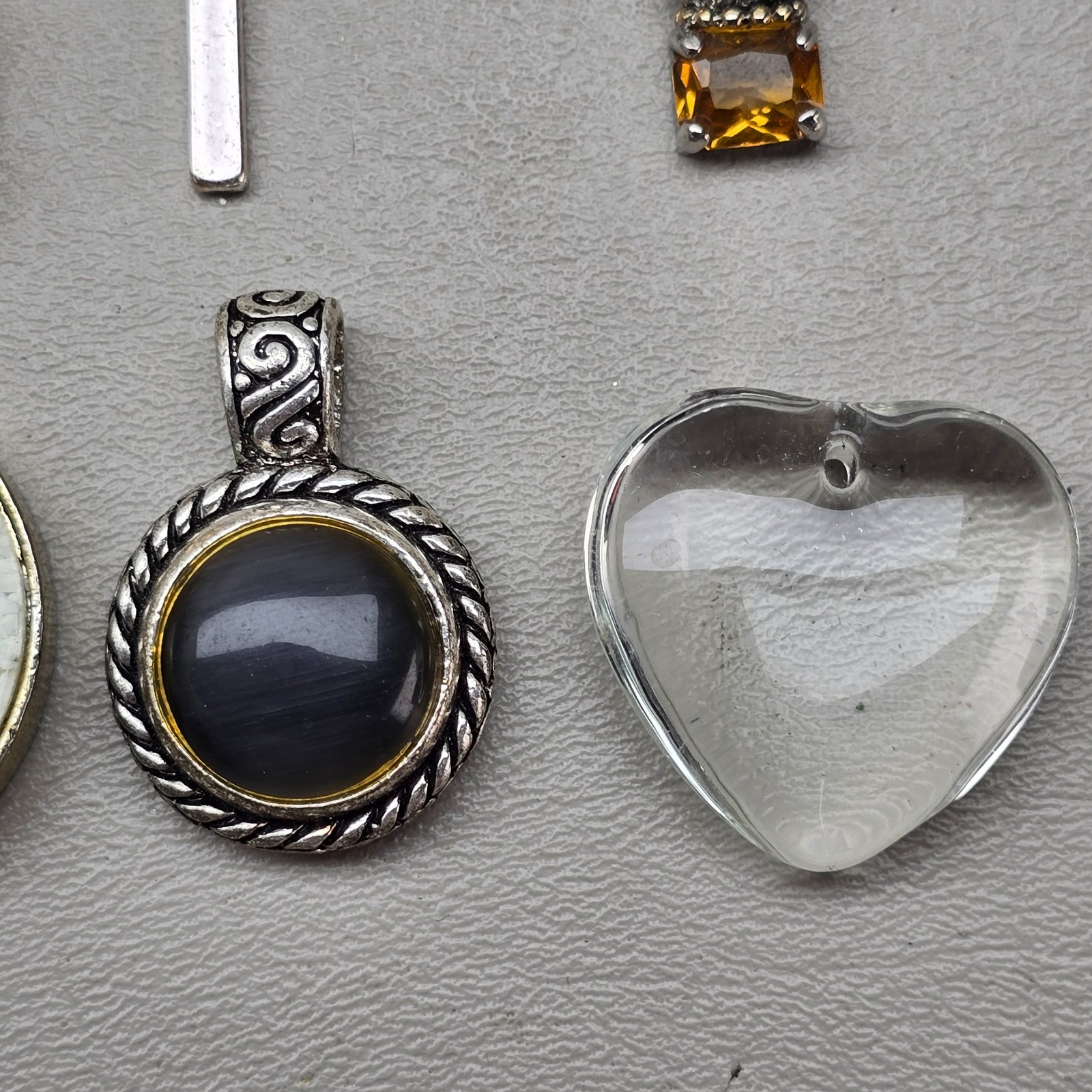 Vintage Pendant Lot 12 Pieces Mixed Styles Modern Rustic Glass Crystal Florenza