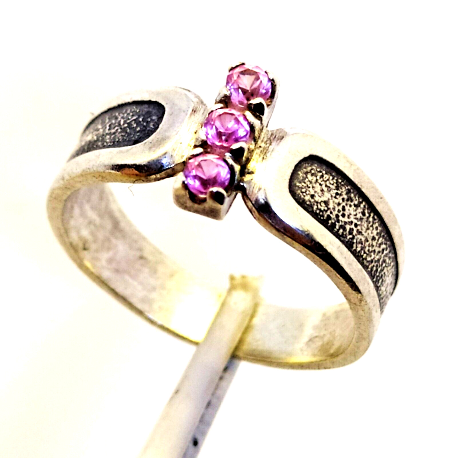 Vintage Luxury RING Silver 925 with Chic Bright Stones -size: 8US (18.5mm) | #46
