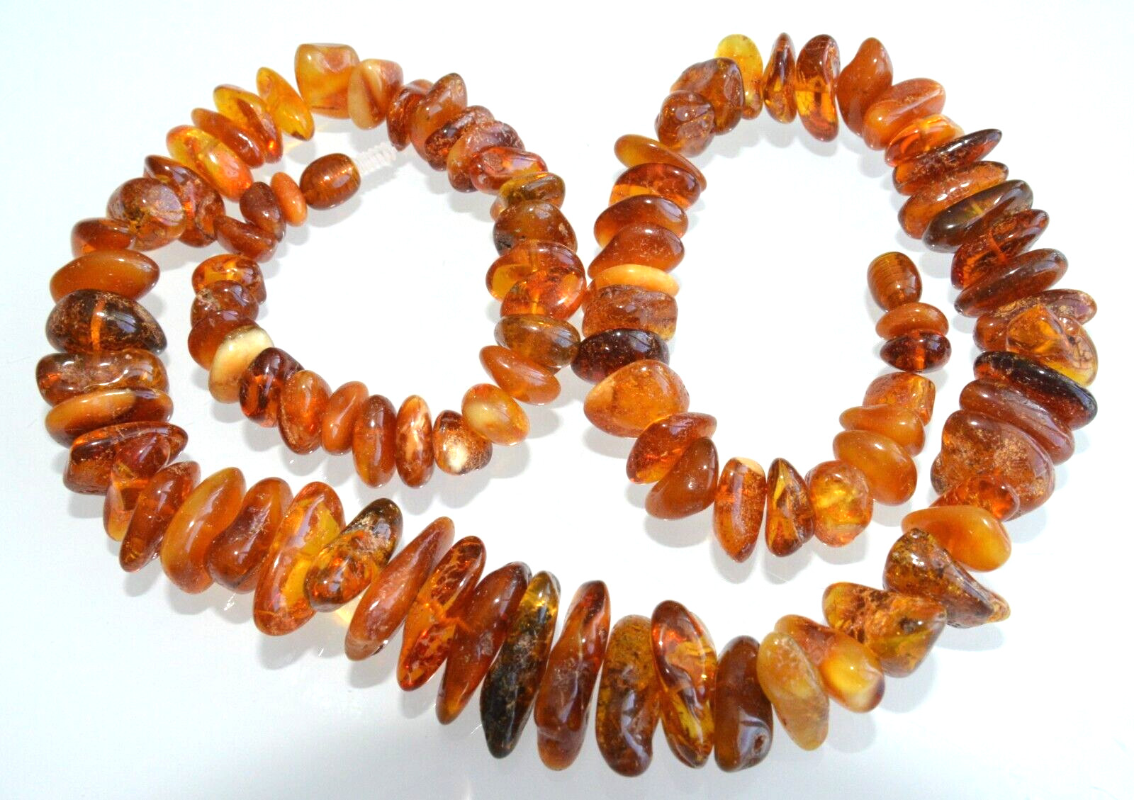 ✅55cm = 45gr RUSSIAN SOVIET BALTIC AMBER BEAD NECKLACE 琥珀 BRACELET STONE PENDANT