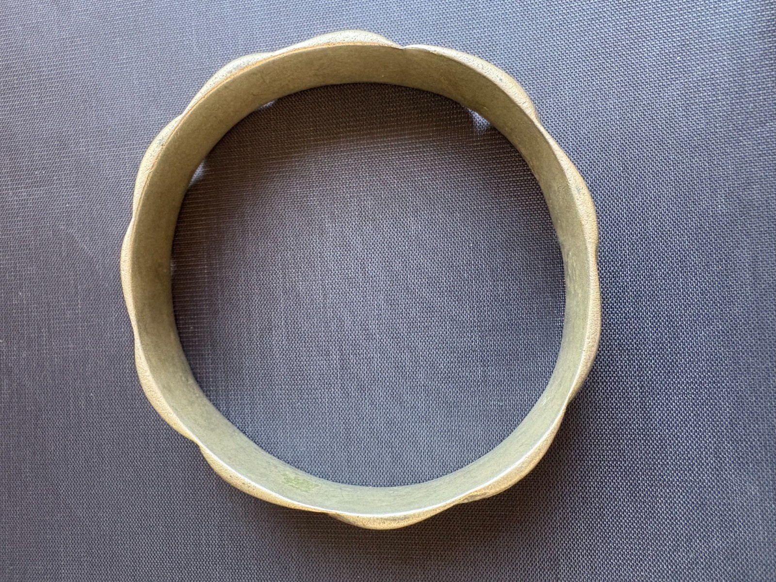 Antique Handmade Bronze Bracelet Old Berber Moroccan Bangle Tribal Ethnic Cuff