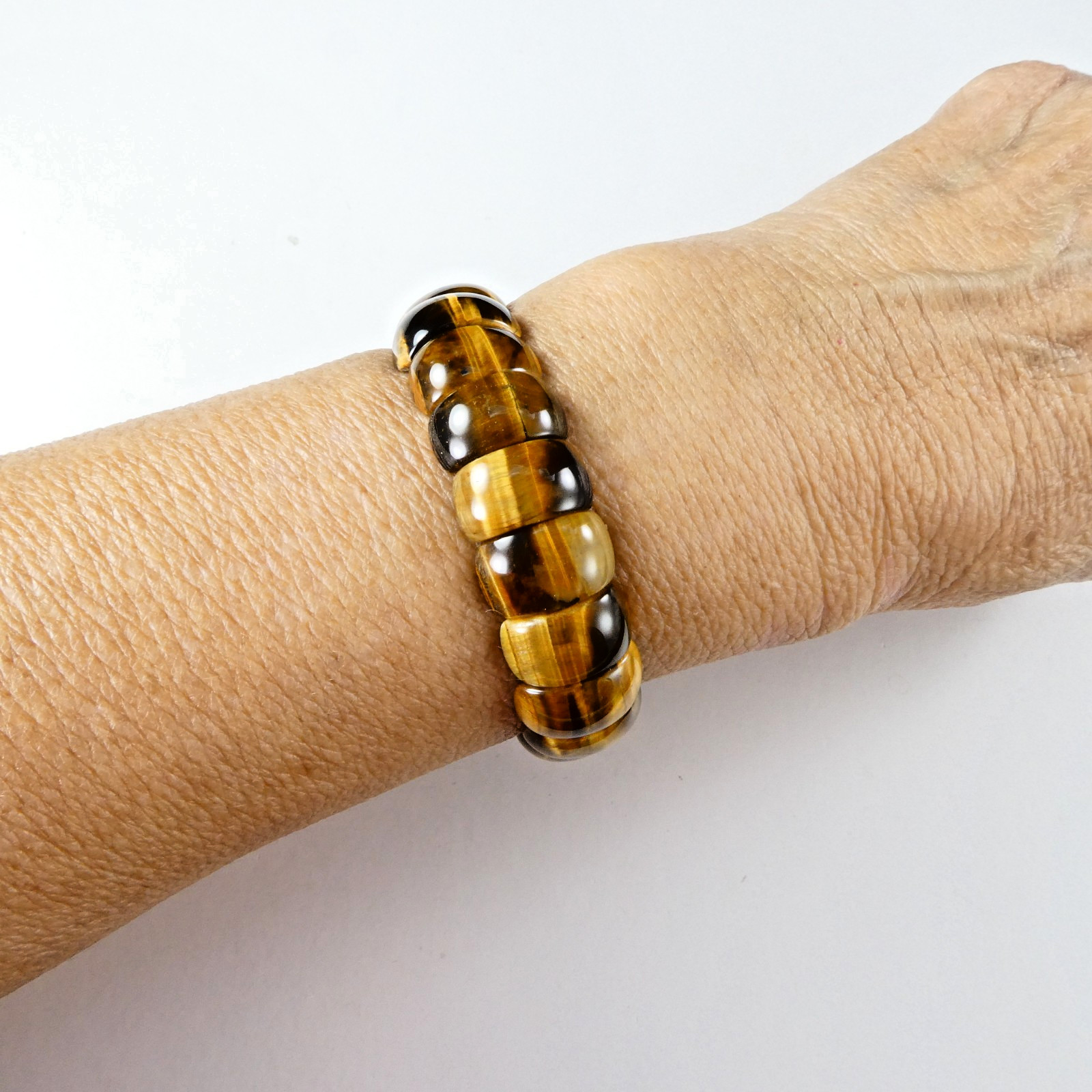 Pretty Tigers Eye Bangle Bracelet Expansion Style Designer Quality HSN
