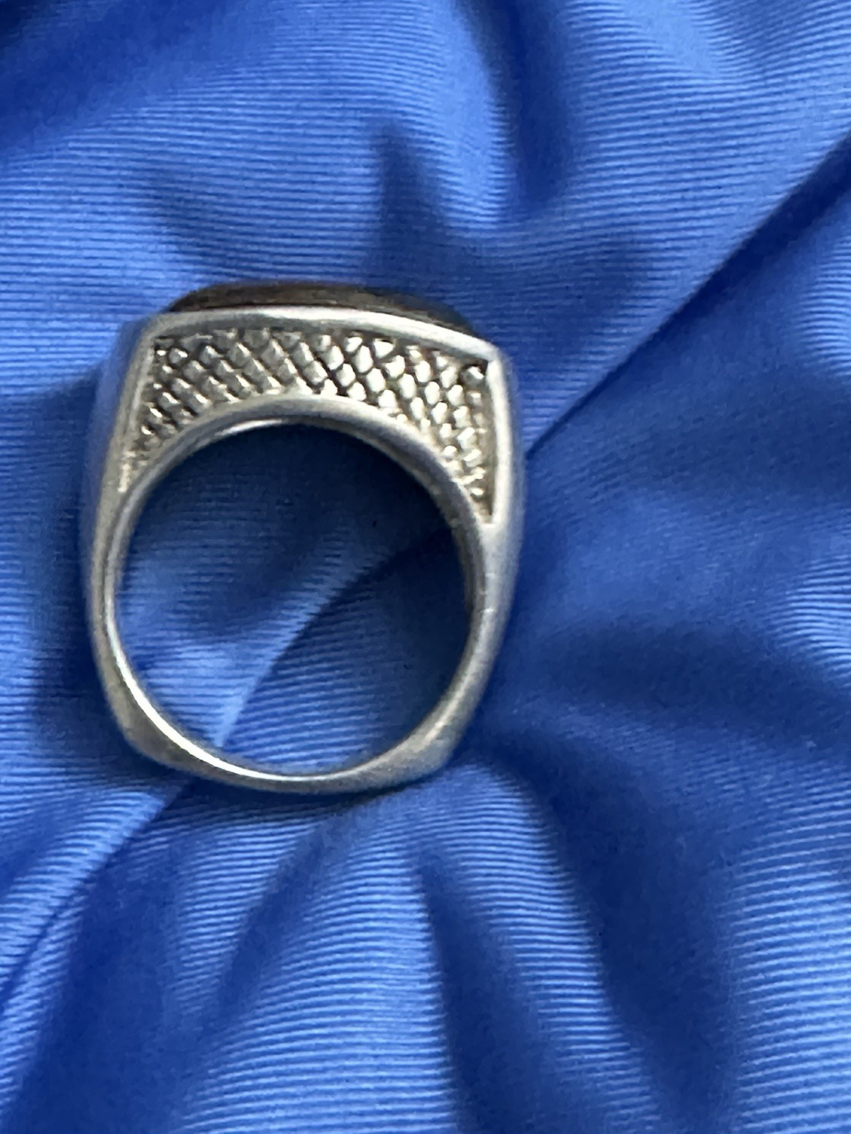 Vintage Signed Barse 925 Sterling silver Ring With Brow Stone Size 7