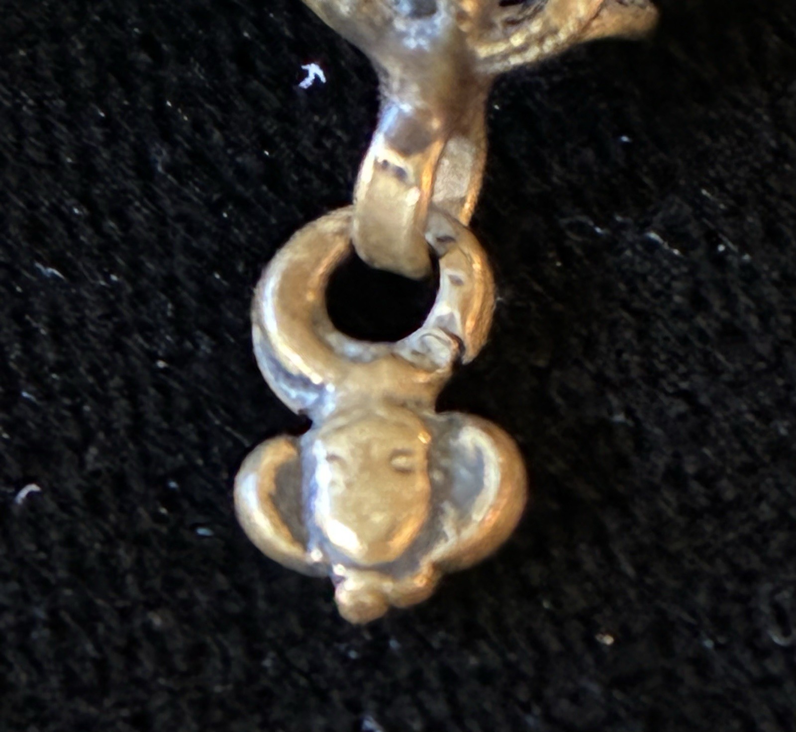 Antique Bavarian Crucifix Cross in Filigree Pendant