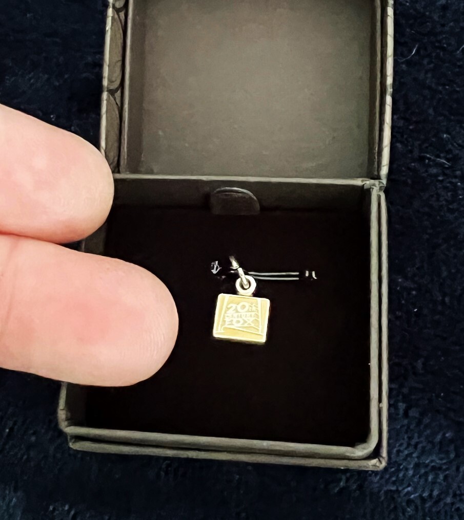 Small 10k Gold 20th Century Fox Charm 10k Gold bout 1/4 by 1/4 inch