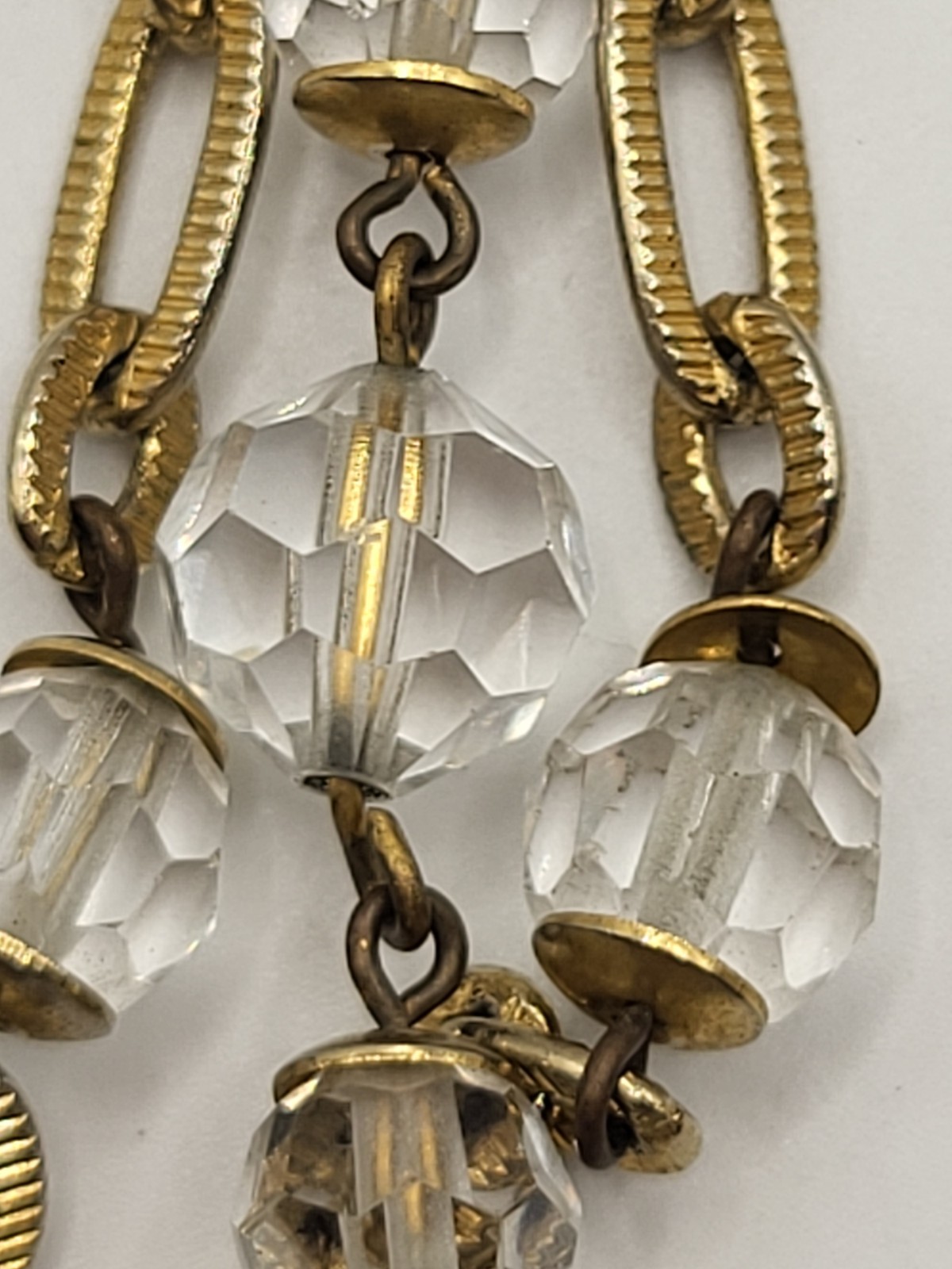 Vintage French Crystal Chandelier Earrings Convertible Clip/Pierced 5″ Dangles
