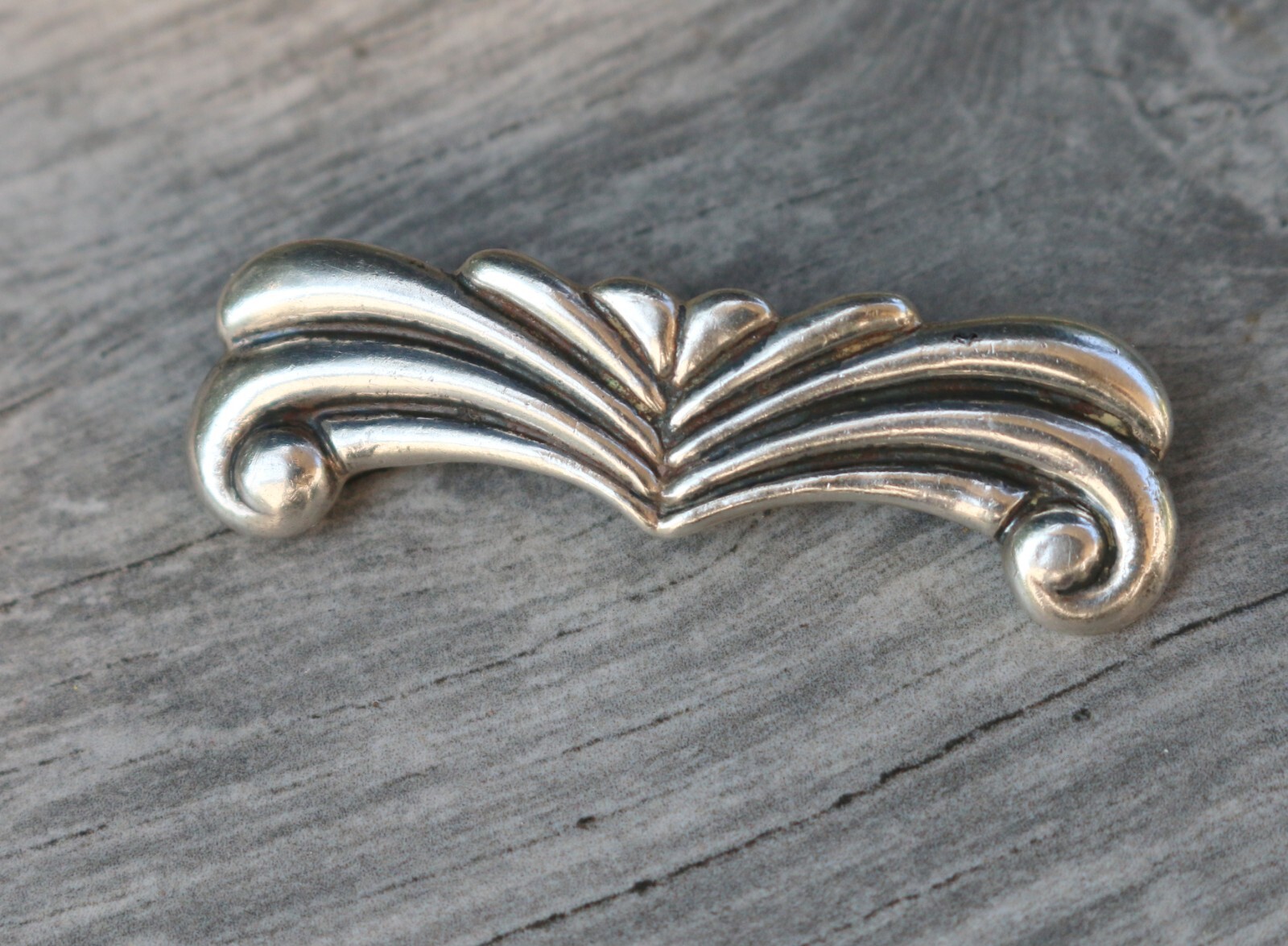 Vintage Los Castillo Sterling Silver 925 Taxco Mexico Modernist Pin Brooch 9.3g