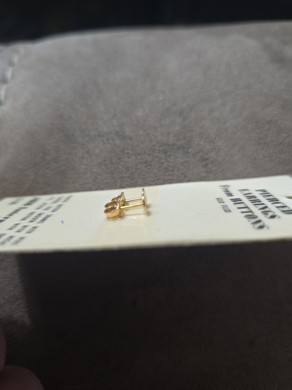 Vintage 1983 JHB International Pierced Earrings From Button Kit – NOS Gold Fill
