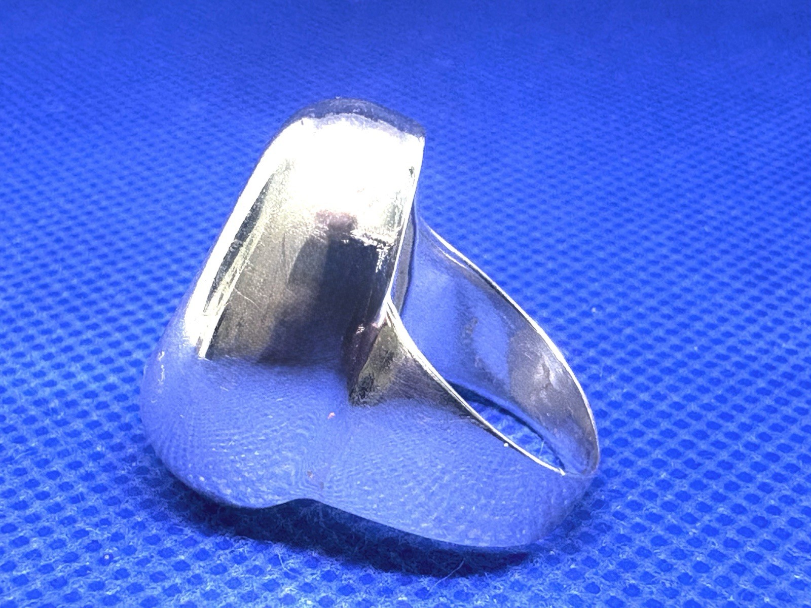 X08 Sculpture Modernist 8.93 g 1980s Vintage 925 Sterling Silver Ring Size 7.75