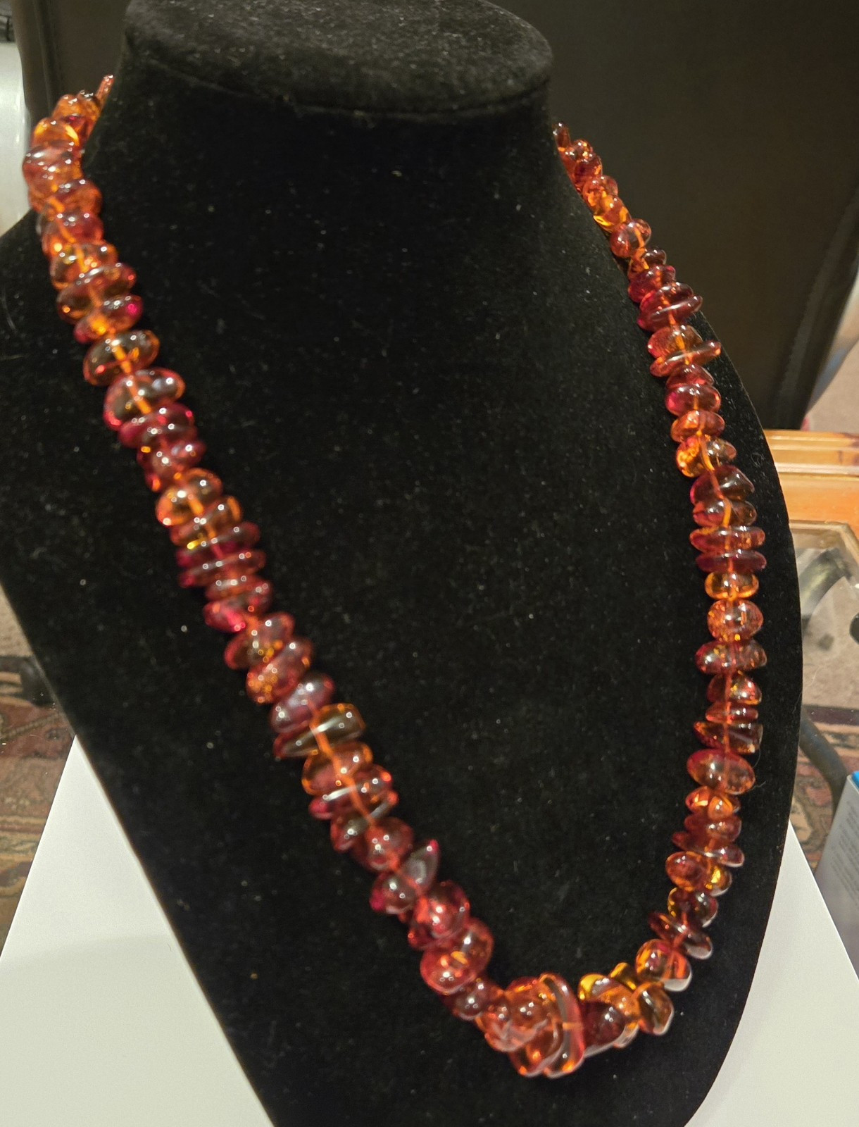 Stunning Vintage Genuine Natural Baltic Honey Cognac Amber Necklace 76 Grams
