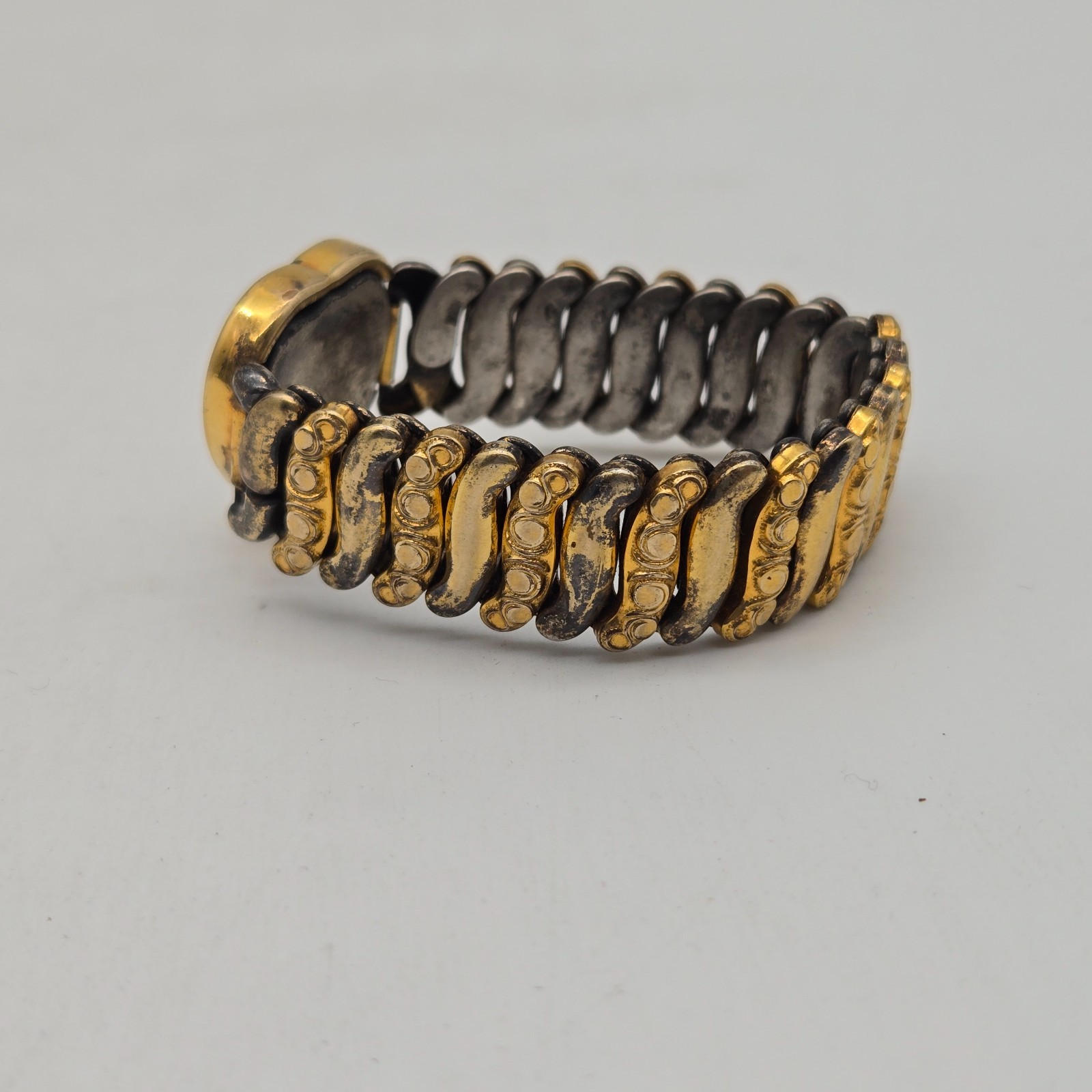 Vintage Co-Star 10k Gold-Filled Sweetheart Expansion Bracelet Stretch Heart