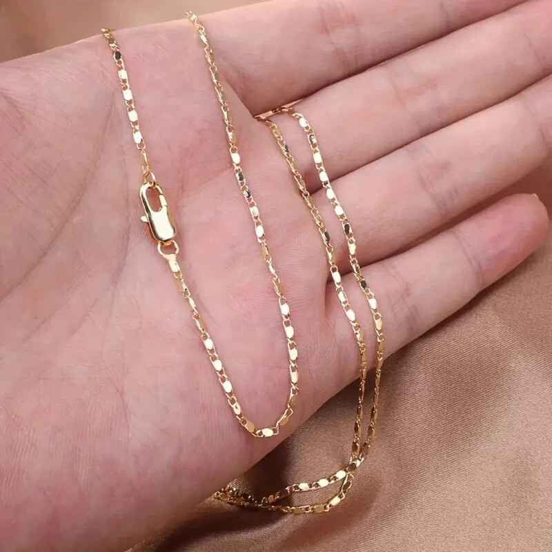 BRAND NEW 20″ GOLDTONE ITALIAN-STYLE CHAIN NECKLACE WITH LOBSTER CLAW CLASP