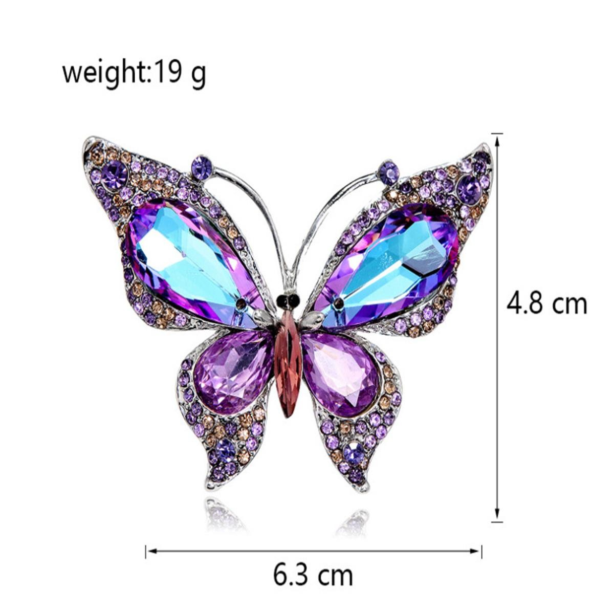 Vintage Butterfly Brooch Y2k Exquisite Pin Luxury Jewelry Accessories Party Gift