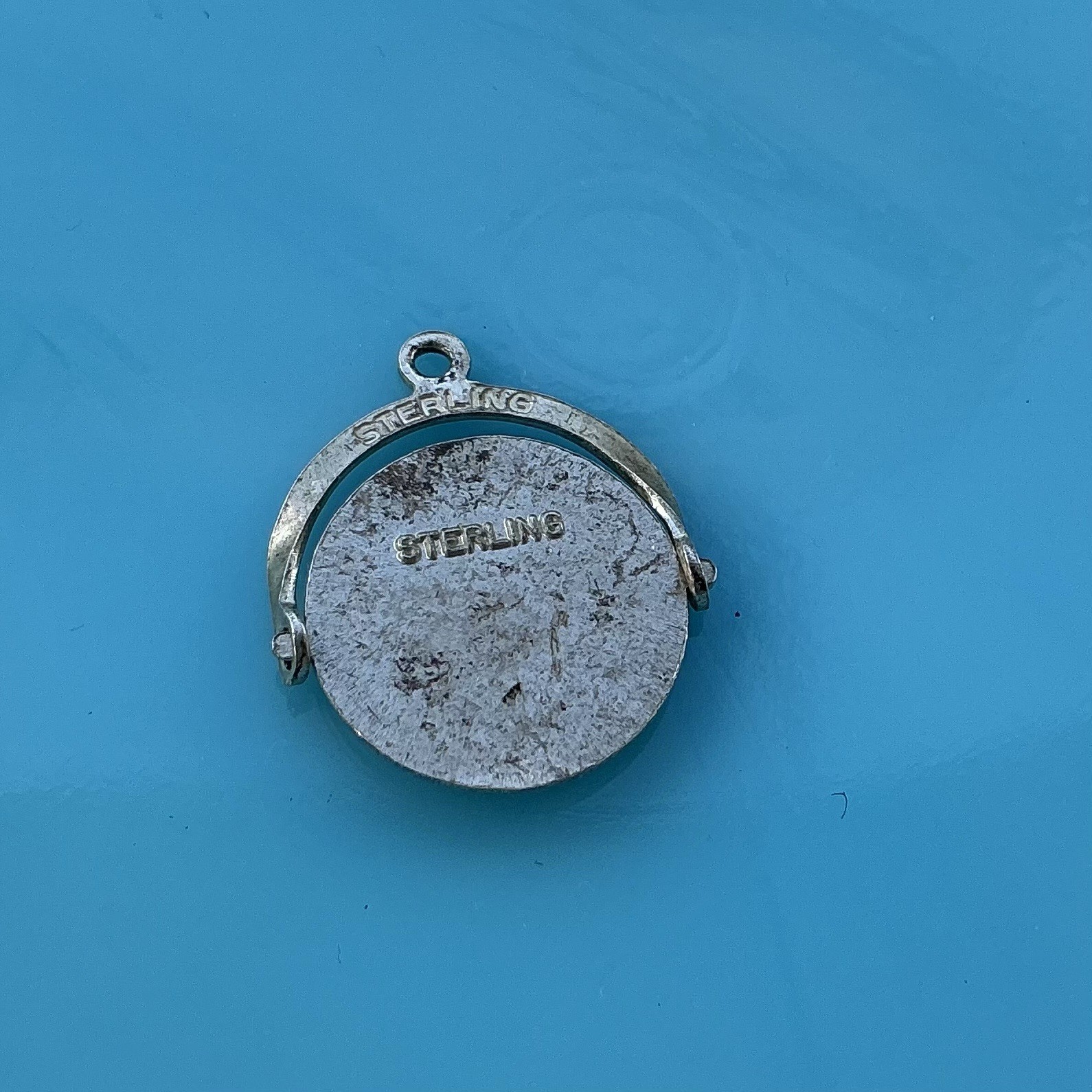 Vintage Greatest Place Ringling Bros Circus World Sterling Silver Spinner Charm