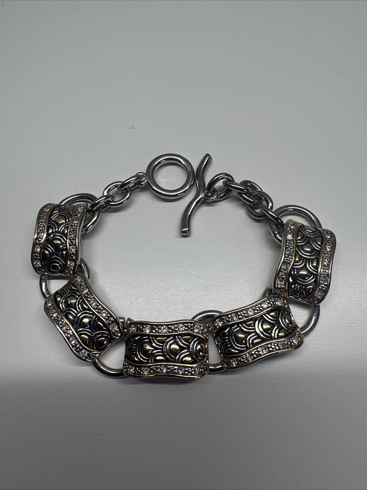 Link Bracelet, Gold And Silver Tone, Jewelry
