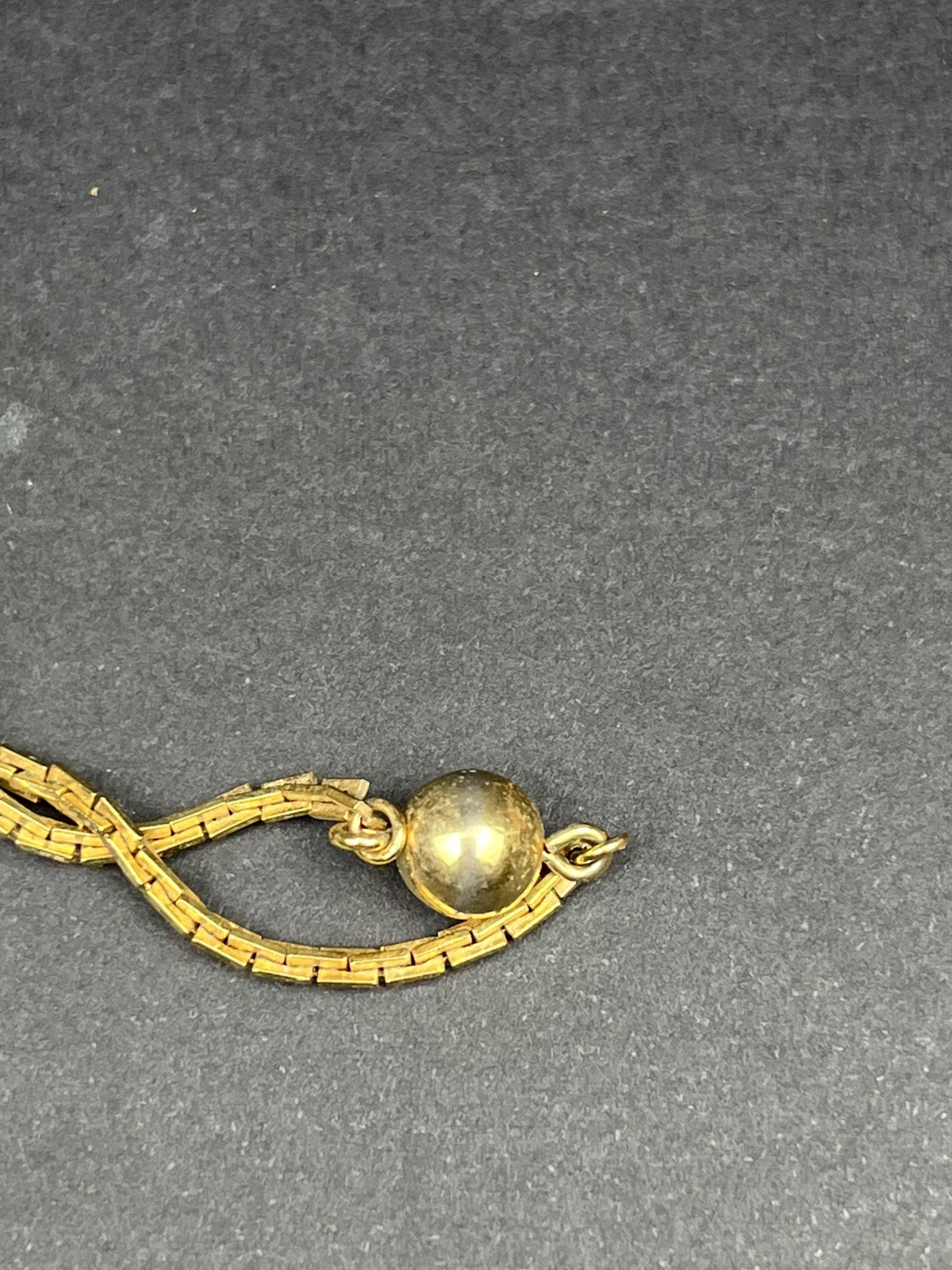 Vintage Avon Gold-Tone Necklace with Bead Accents – 25.5” Classic Box Chain