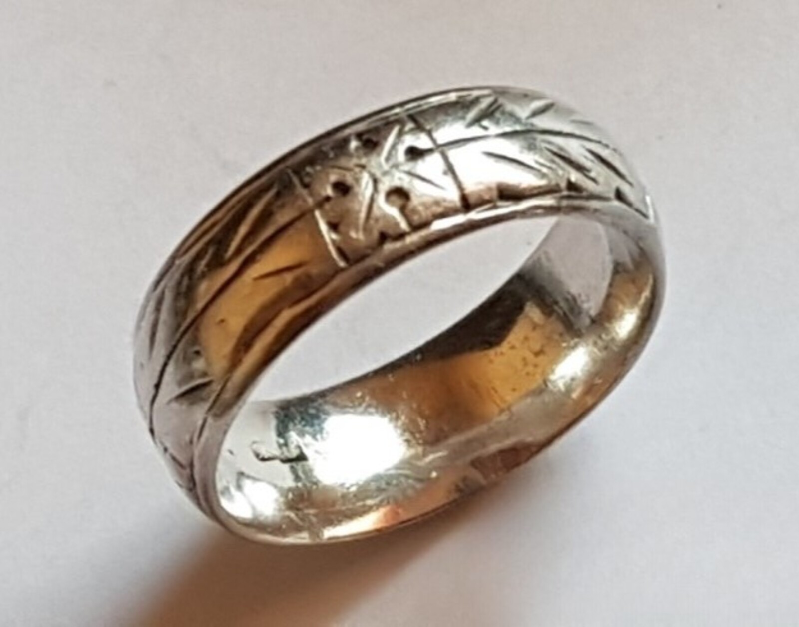 Vintage Soviet USSR men’s ring 20s-30s silver 875 ⭐ Size 8 Weight 5.71 g.