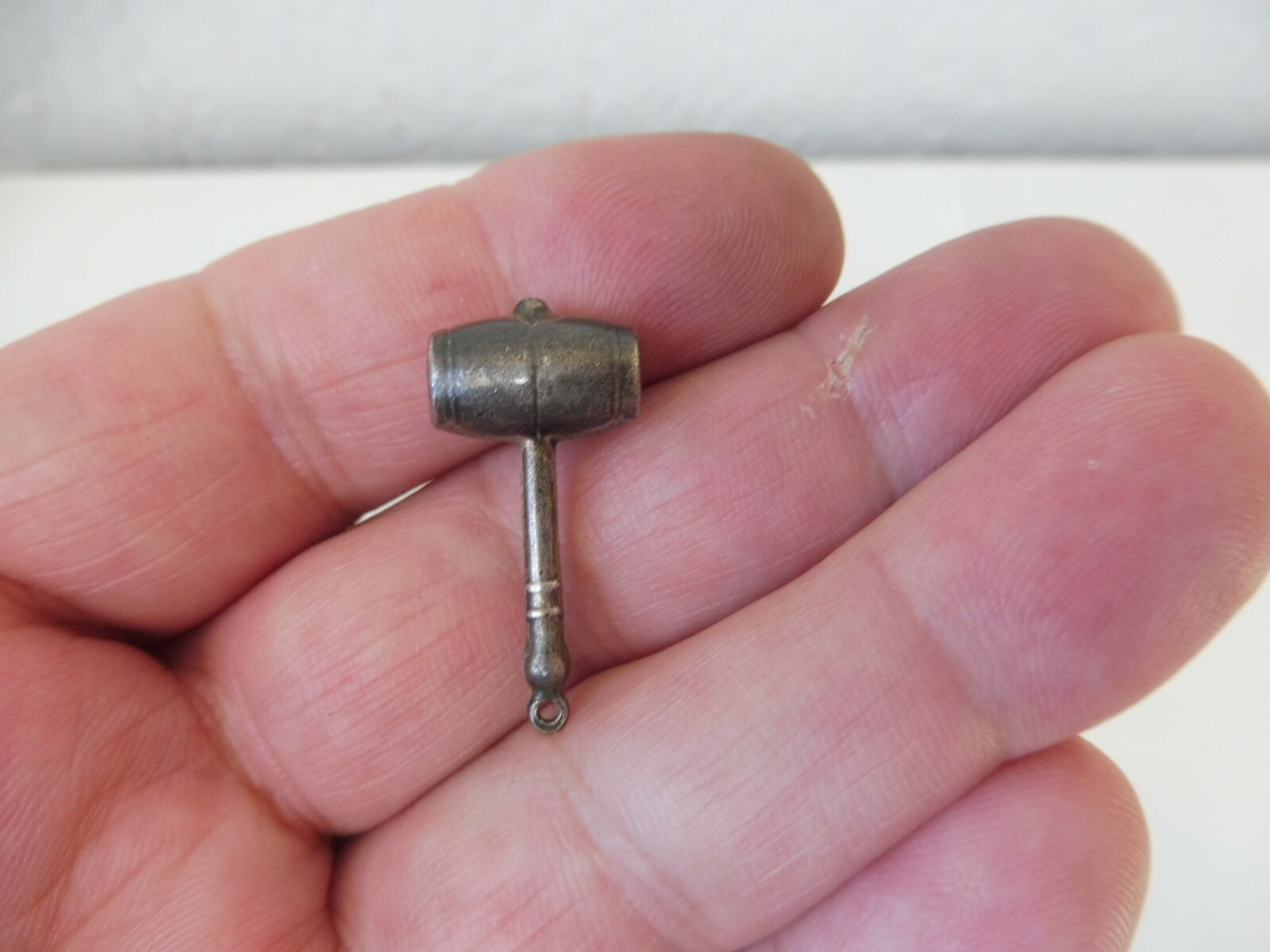 Beautiful, Old Pendant, 800 Silver, Hammer (Auction Hammer…)