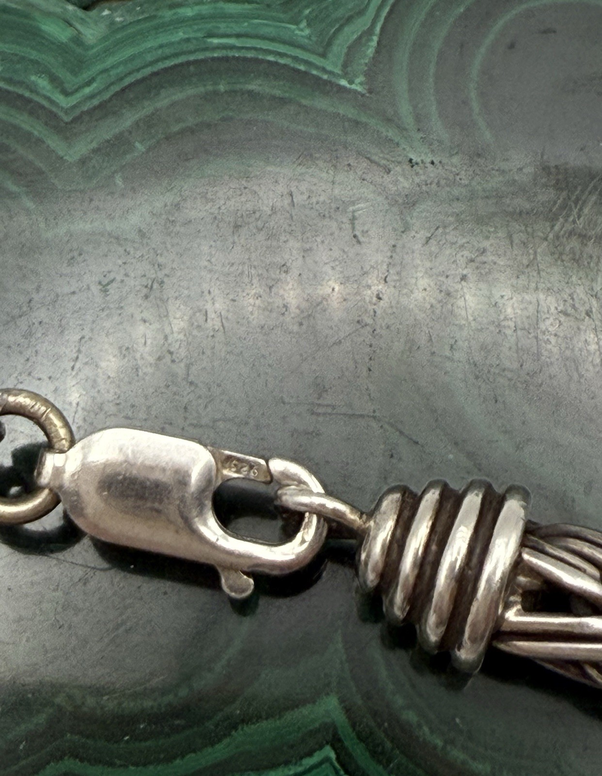 Vintage Sterling Silver Bracelet Wheat Chain Stamped 925. Size 6.5