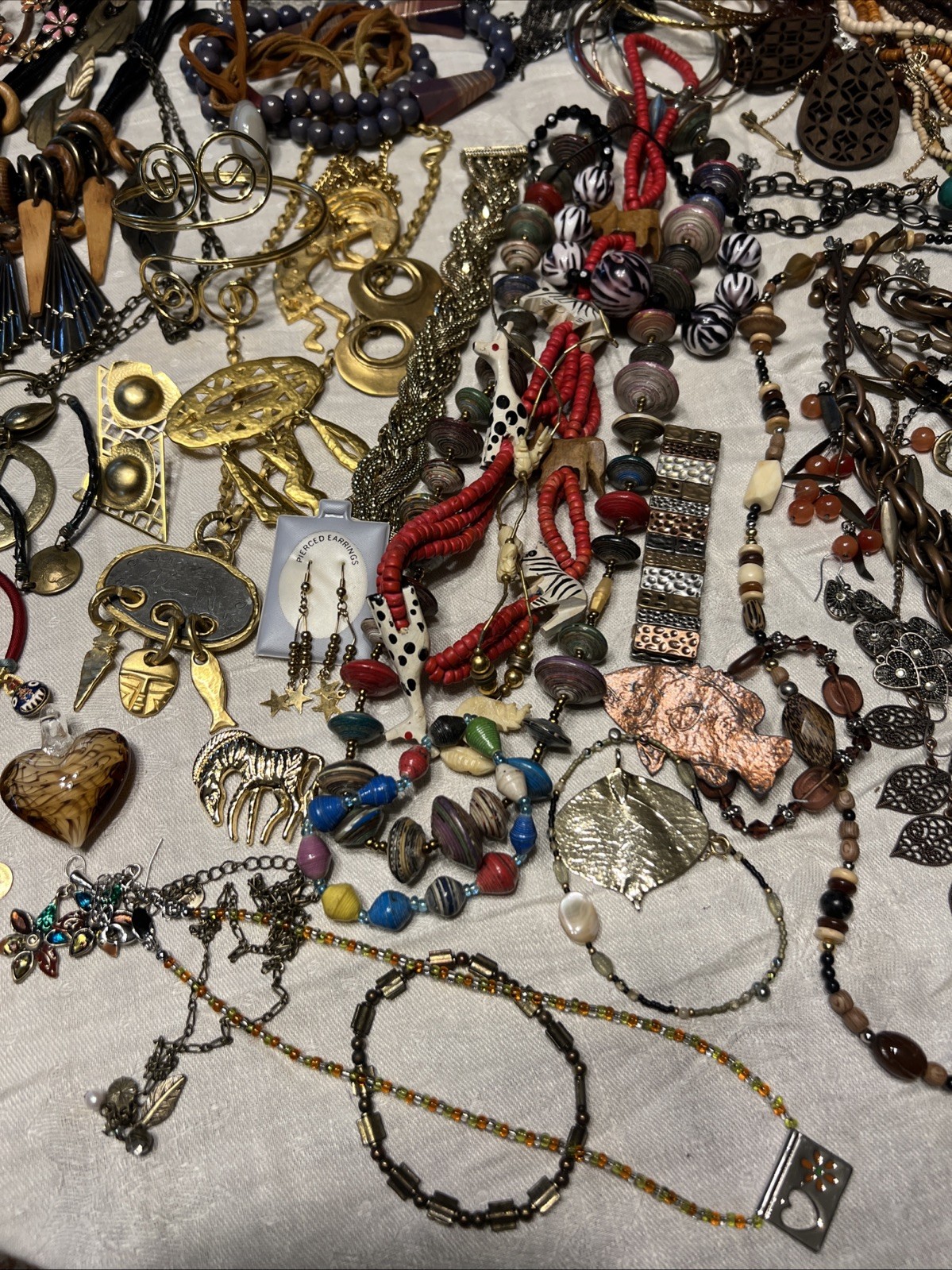 180pc VTG To Now Boho Artisan Eclectic Jewelry Lot Festival Maximalist Global
