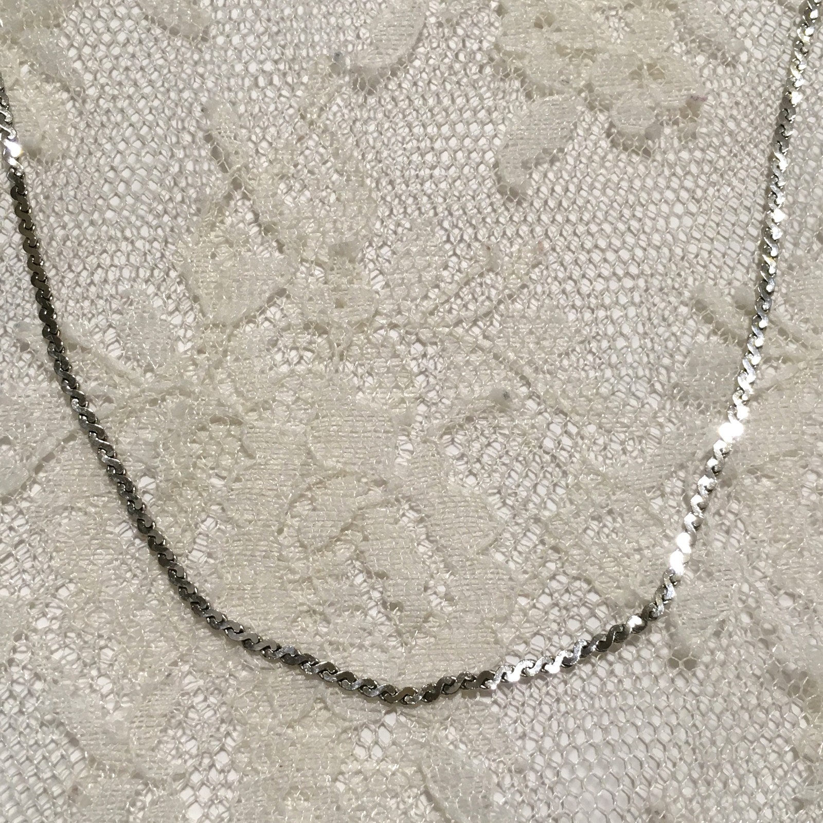 Vintage Monet Chain Necklace Thin Dainty Minimalist Fairy Daily Wear