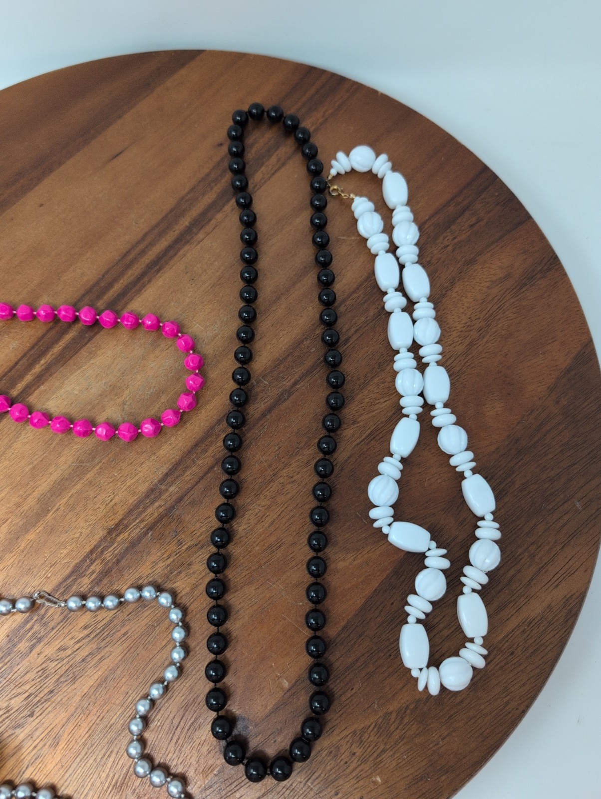 Lot Of Vintage Plastic Jewelry Six Necklaces And Five Bangles