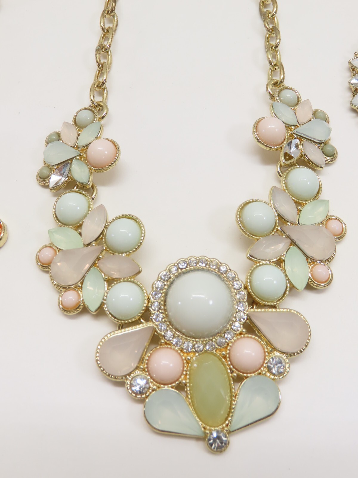 Fashion Modern Necklace Lot Rhinestones A few Missing Stones D2105