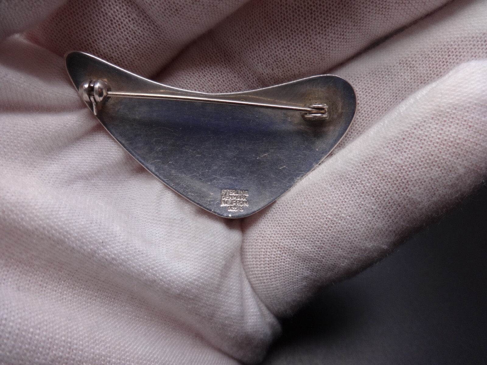 NEILS ERIK Vintage Modernist NEFROM Denmark Brooch pin Sterling Silver 925s