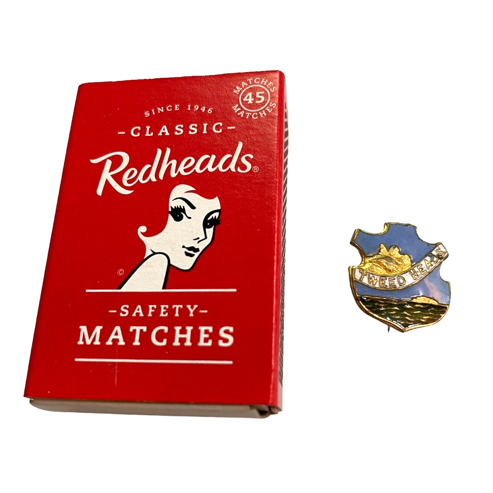 Tweed Heads Collectible Pin Made In Australia Vintage Beach Souvenir