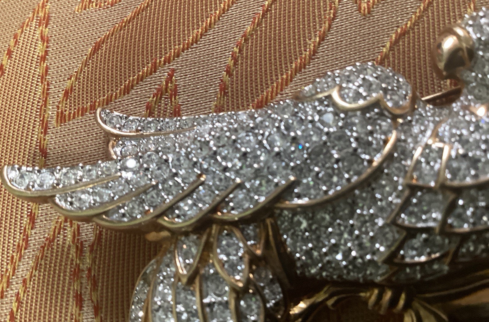 Brooch / Pin Swarovski Cockatiel Parrot Bird Clear Crystal Brooch Jewelry Beauty