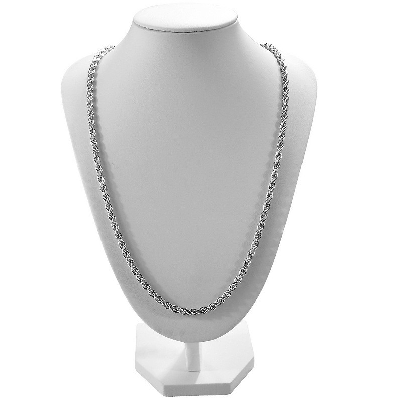 Wholesale 5 PCS 1 Lots 2mm Twist Chain Rope Necklace 16-24 Inch Men Woman