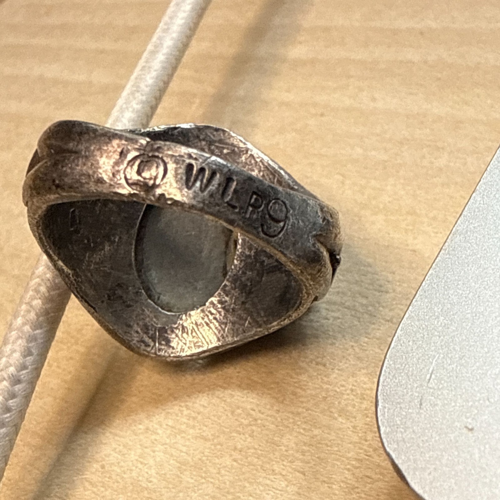 Brutalist Art Jewelry Ring | Figural Male & Female Forms | WLP Signed Studio Sil