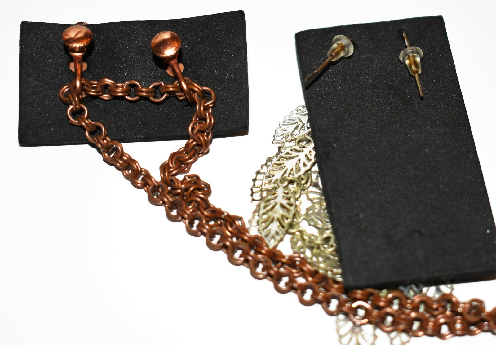 VTG Lot of 9 Chunky necklaces 2 with Matching Earrings – 1950’s, 1960’s, 1980’s