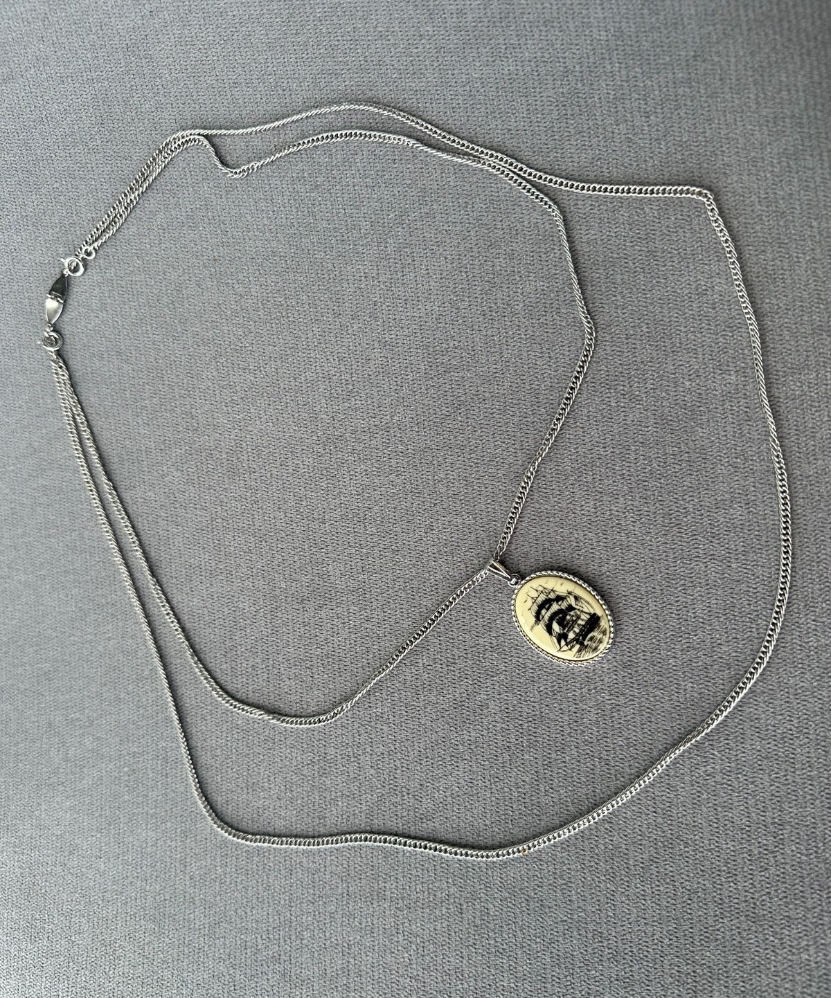 Vintage Sarah Coventry “Legends” Sea Ship Pendant (1975)