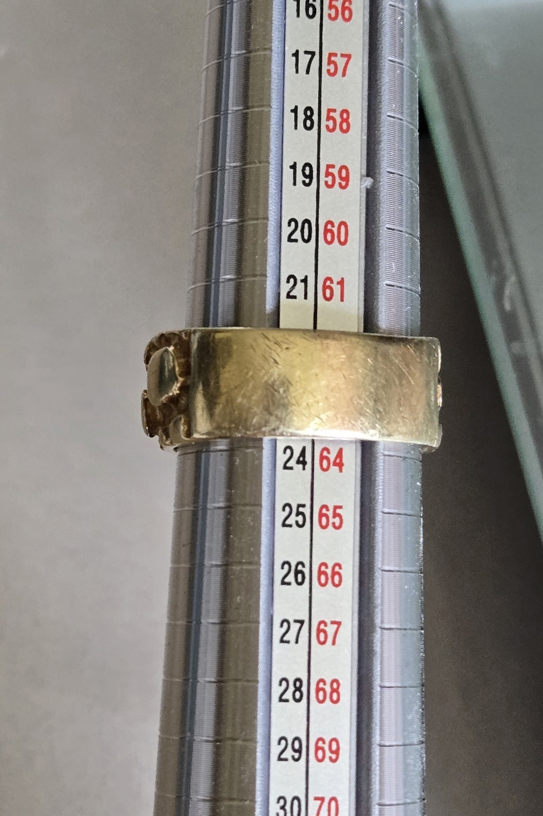SOLID 14K 10 grm GOLD Nugget 1 cm Wide Band Mens Vintage