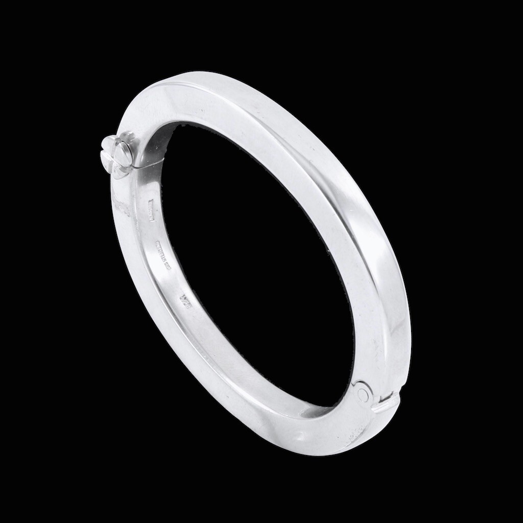 Boy Johansen. Hindged Sterling Silver Bangle. 1960s