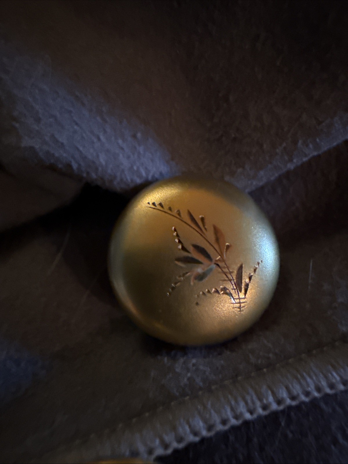 Antique Engraved Gold Cuff Links