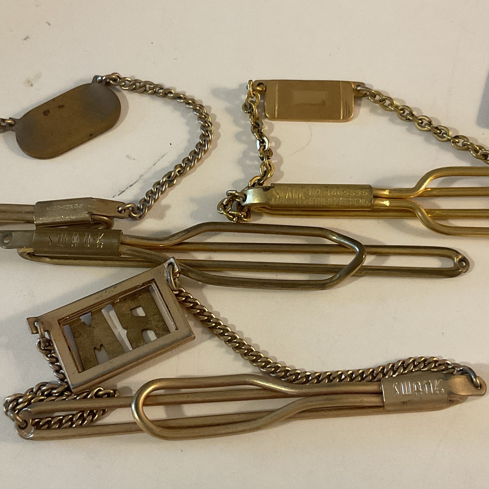 VINTAGE 87 PC MEN’S JEWELRY LOT CUFFLINKS TIE BARS CHAINS, TACS & SETS FREE SHIP