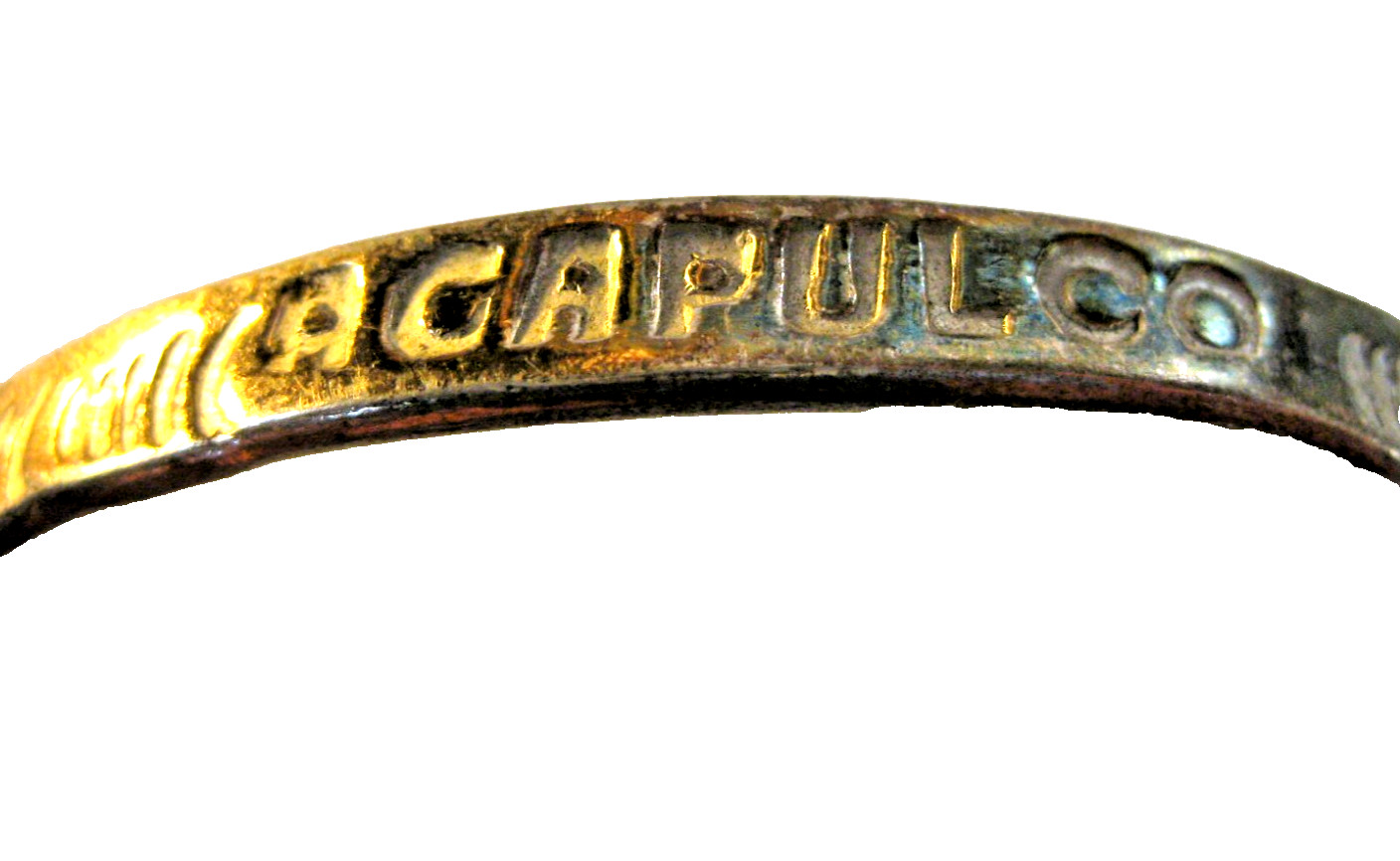 Sterling Silver Bangle Bracelet Acapulco Mexico Souvenir 925 19.2 grams 2 1/2″
