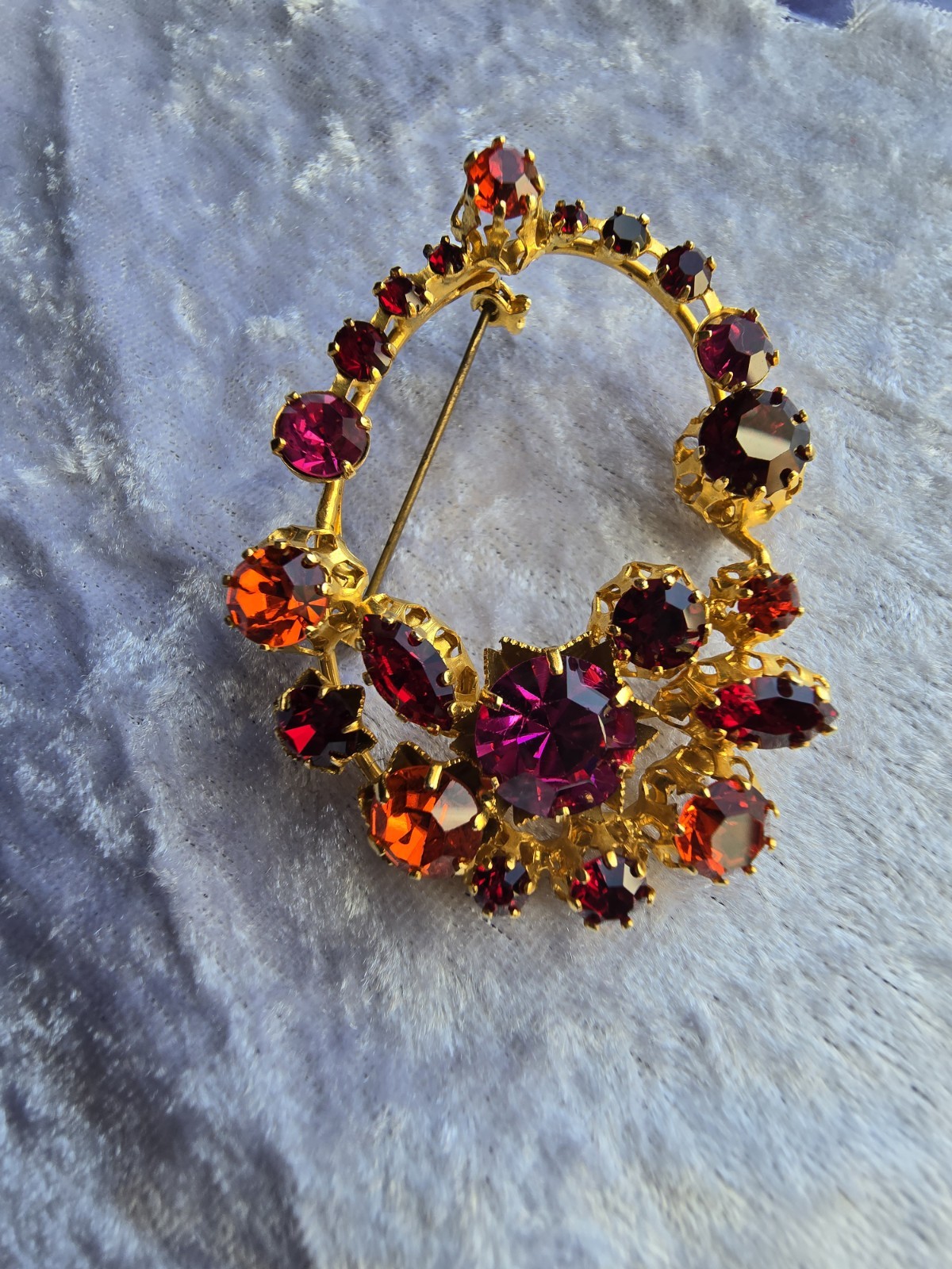 Vintage Austrian Rhinestone Brooch