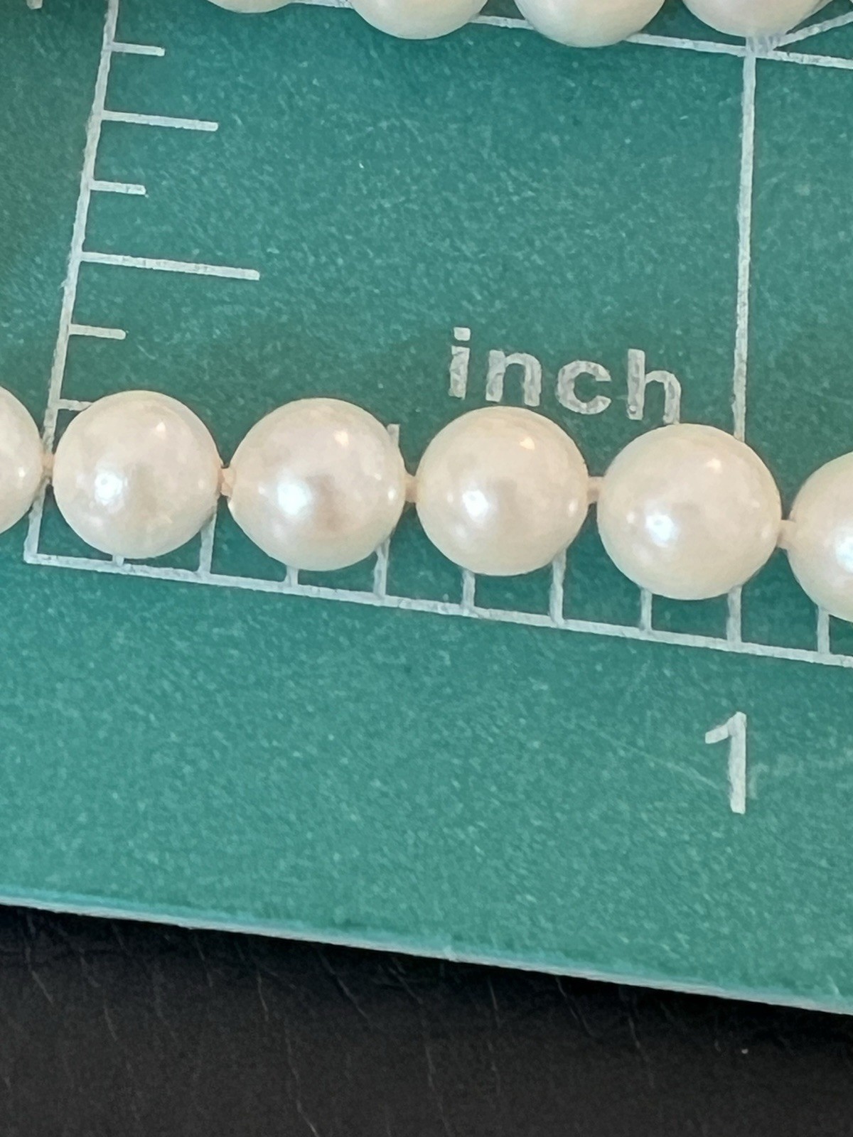 Vintage Estate 6MM Pearl 30″ Long Knotted Necklace 14K Yellow Gold Clasp