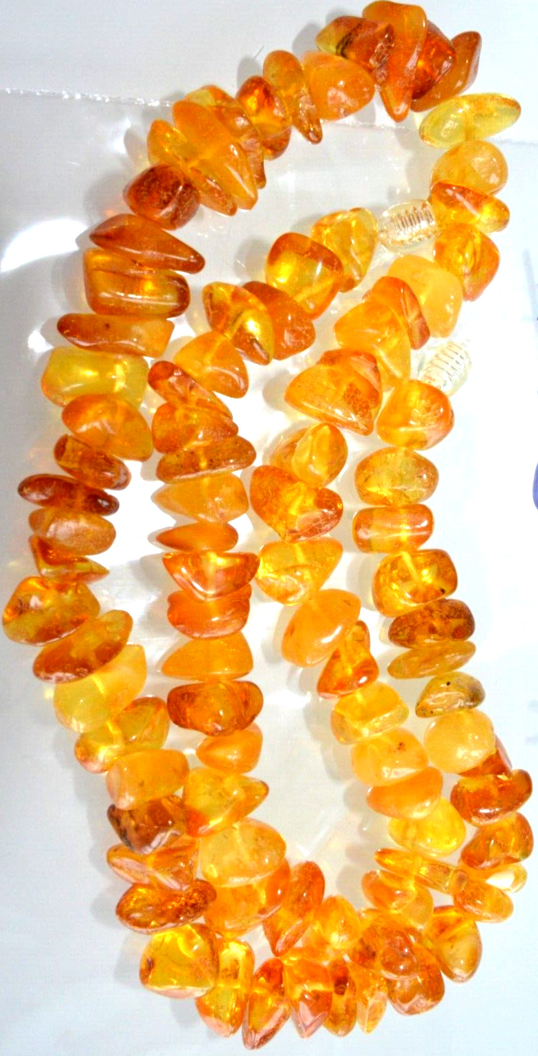 38gr RUSSIAN SOVIET BALTIC AMBER BEAD NECKLACE 琥珀 BRACELET STONE PENDANT EARRING