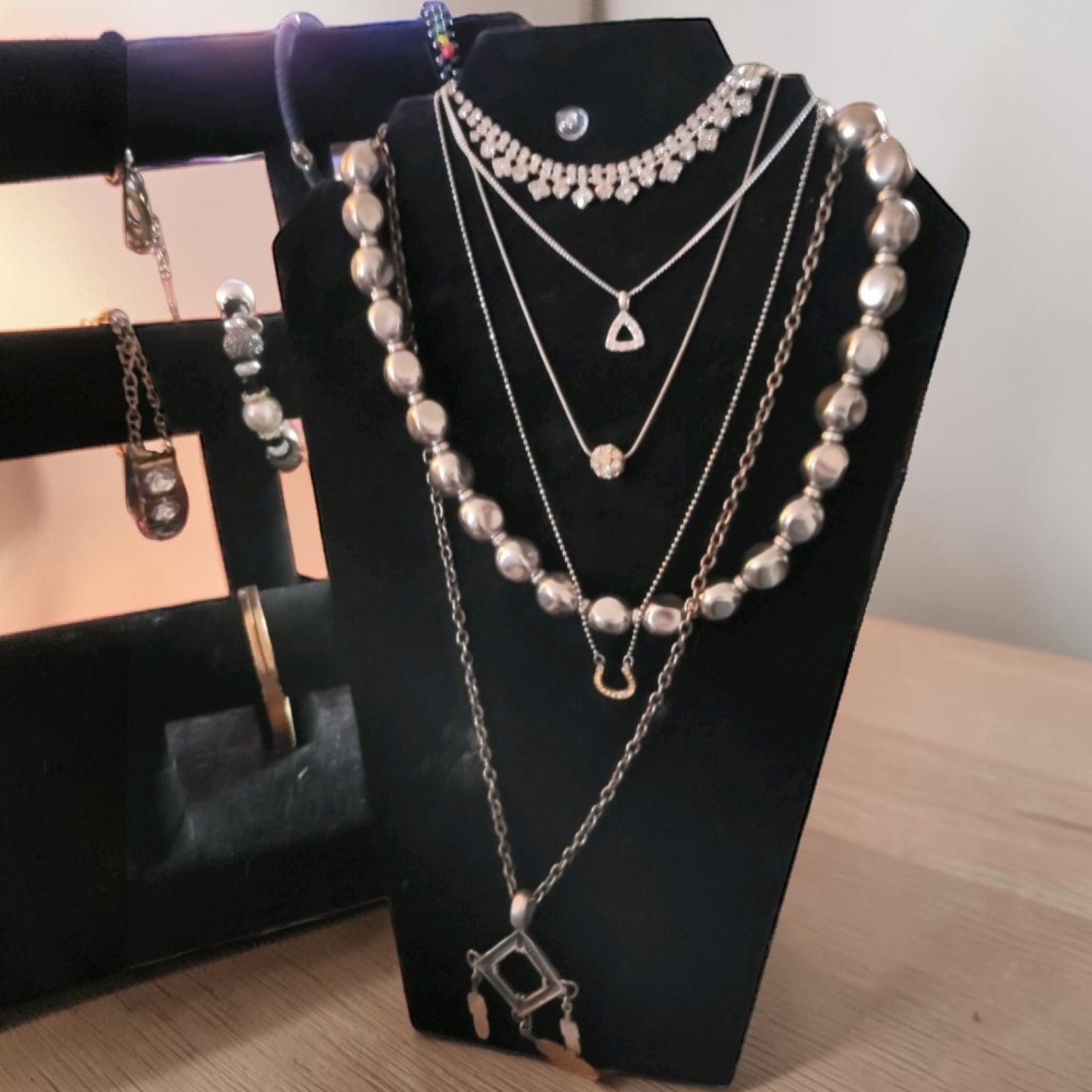 Large Beautiful Jewelry Lot Monet Avon Sterling Graziano And More – 45 Pieces