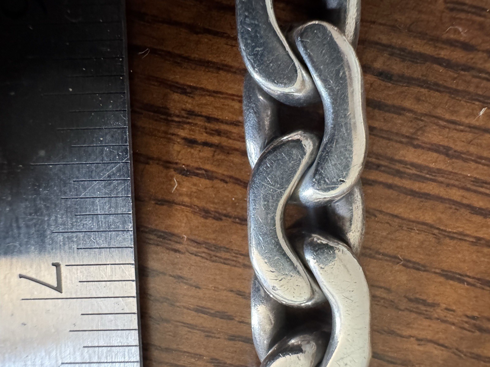 VTG Taxco Mexico Sterling Silver Bracelet Heavy Chunky Link MEX 925 79.5g