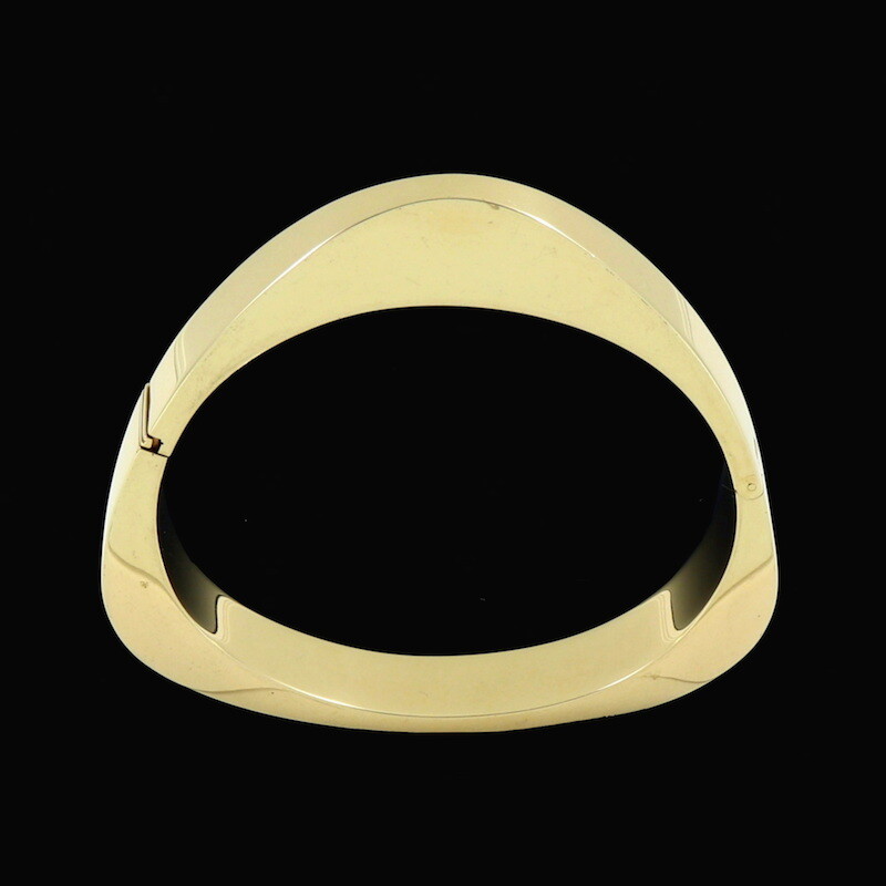 MOLTKE Jewelry – Denmark. 14k Gold Hindged Bangle.