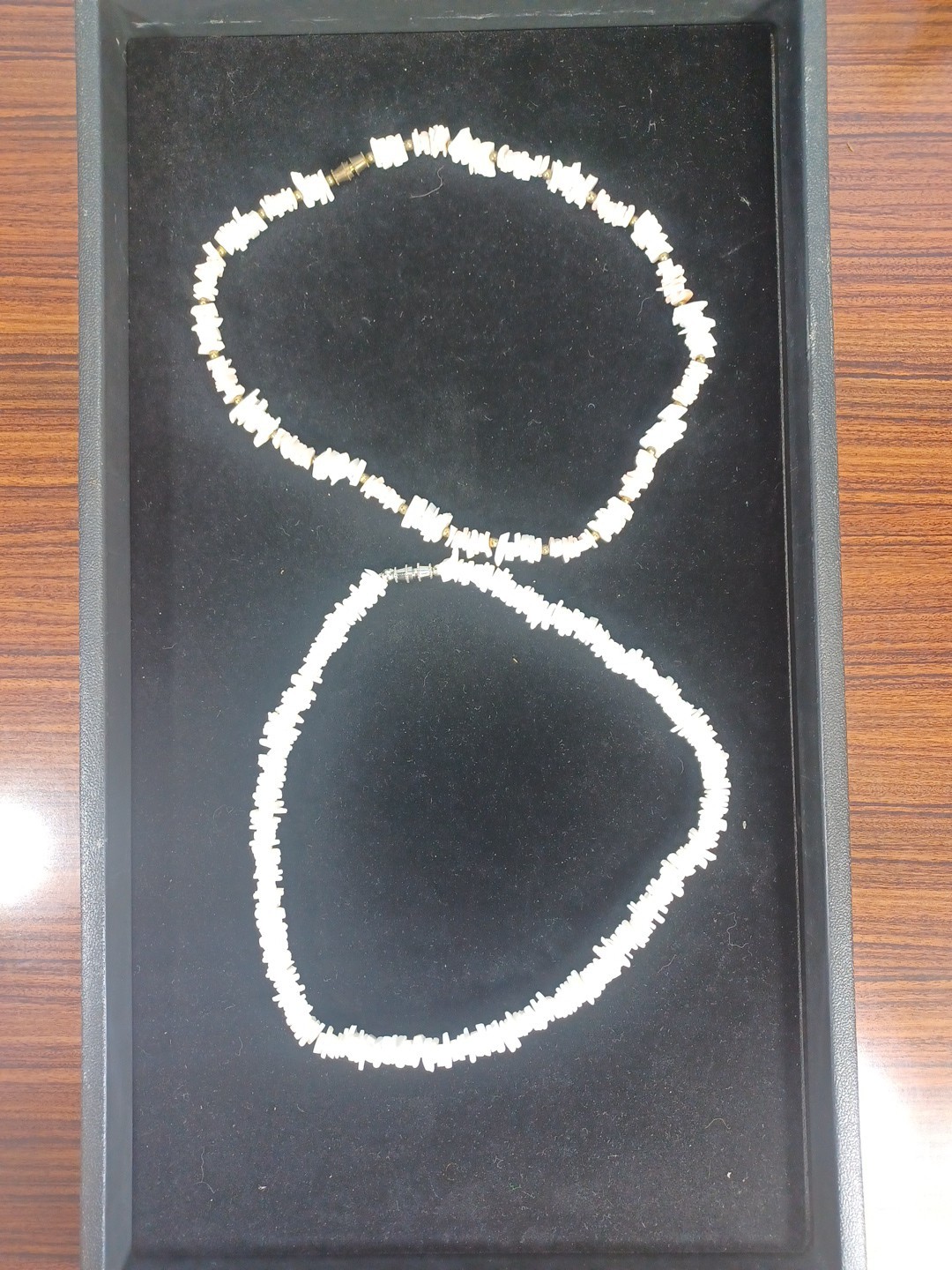 Hawaiian Faux Puka Shell Surfer Necklace Lot Of 2 Sea Beach Sand Sun Beauty
