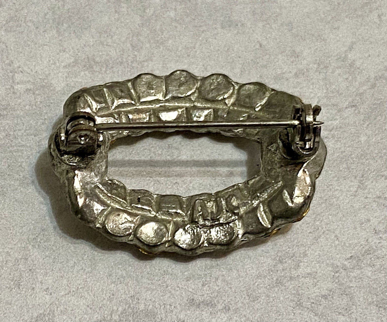 Vintage Brooch American Jewelry Co. Signed Art Deco Pot Metal